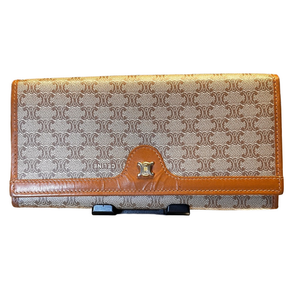 Celine Handbags - 106. Celine Brown and Tan Macadam Wallet-COA